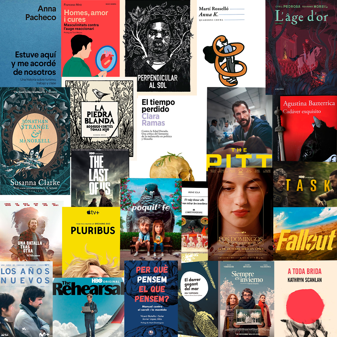 Carteta final d'any amb recomanacions -literàries, serièfiles-, que no vitals