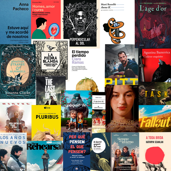 Carteta final d'any amb recomanacions -literàries, serièfiles-, que no vitals